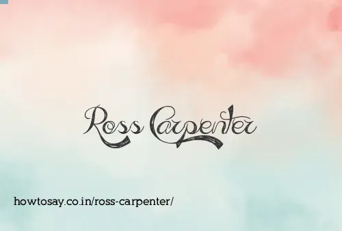 Ross Carpenter