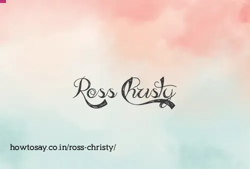 Ross Christy