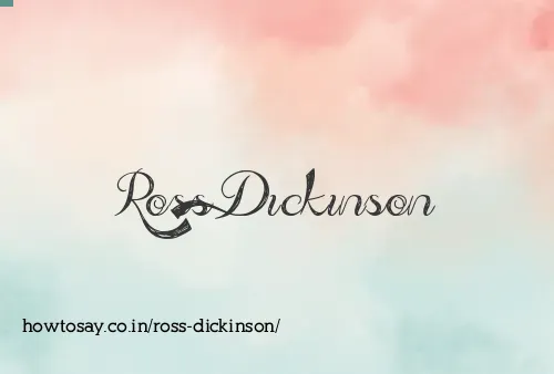 Ross Dickinson