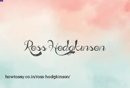 Ross Hodgkinson