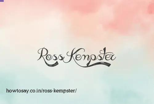Ross Kempster