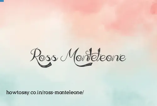 Ross Monteleone