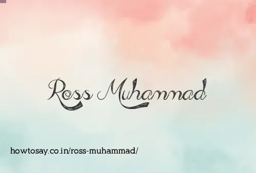 Ross Muhammad