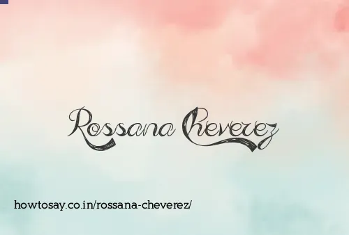 Rossana Cheverez
