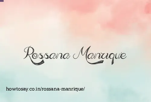 Rossana Manrique