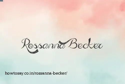 Rossanna Becker