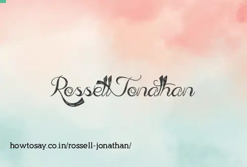 Rossell Jonathan
