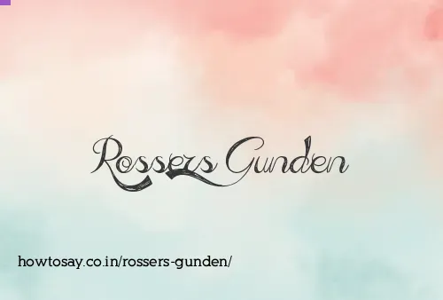 Rossers Gunden