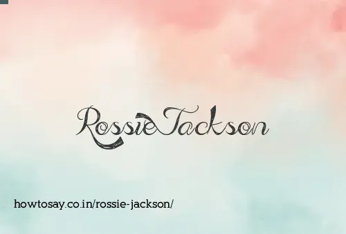 Rossie Jackson