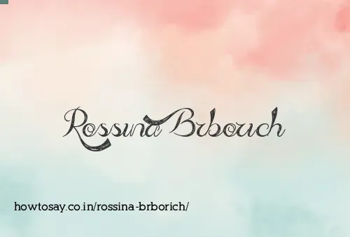 Rossina Brborich