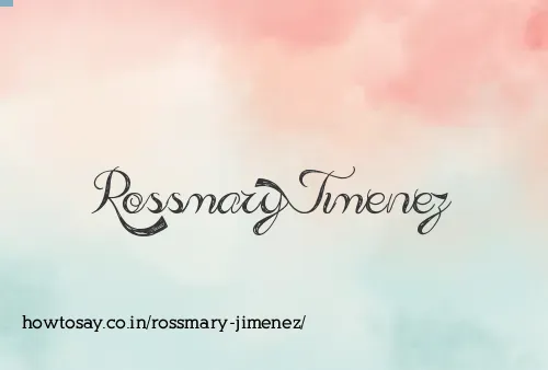 Rossmary Jimenez