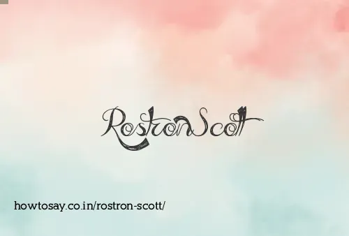 Rostron Scott