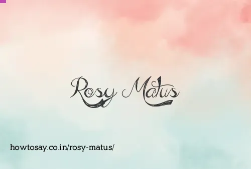 Rosy Matus