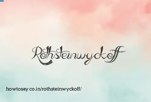 Rothsteinwyckoff