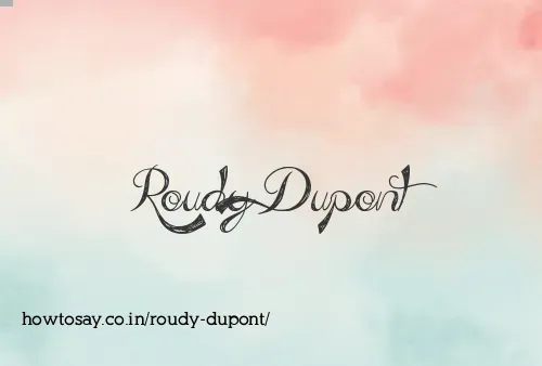 Roudy Dupont