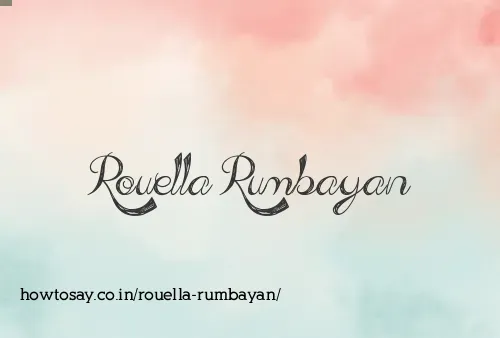 Rouella Rumbayan