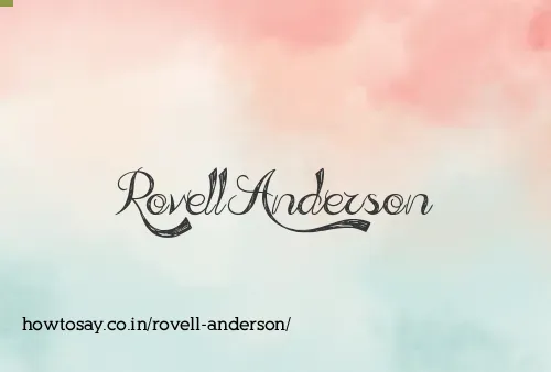 Rovell Anderson