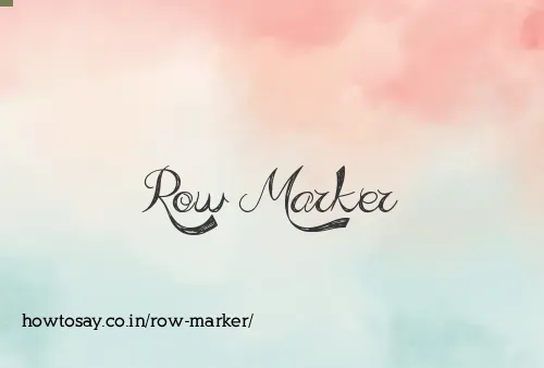 Row Marker