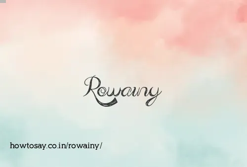 Rowainy