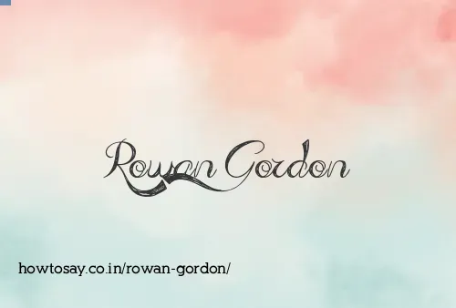 Rowan Gordon