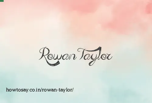 Rowan Taylor