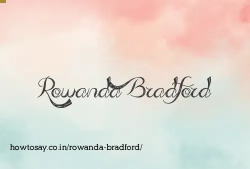 Rowanda Bradford