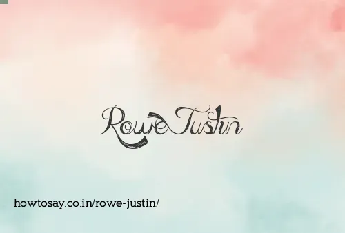Rowe Justin