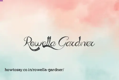 Rowella Gardner