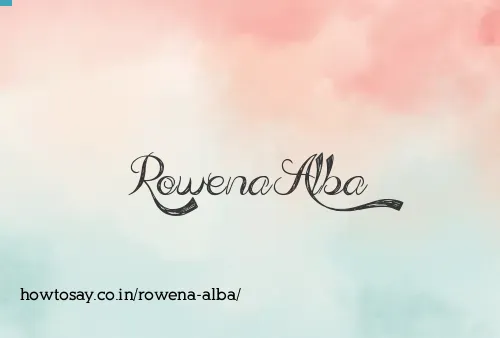 Rowena Alba