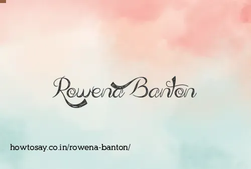 Rowena Banton
