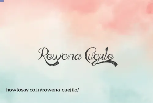 Rowena Cuejilo