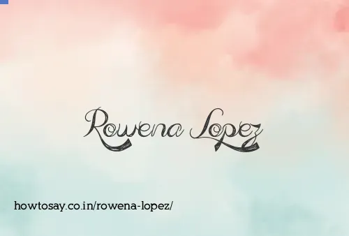 Rowena Lopez