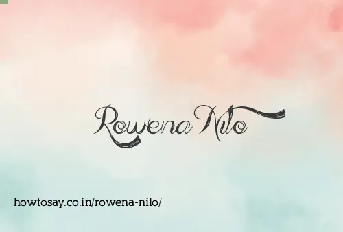 Rowena Nilo