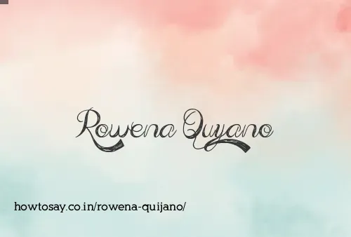 Rowena Quijano