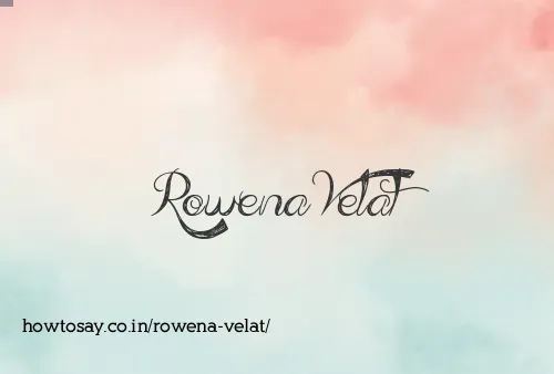 Rowena Velat