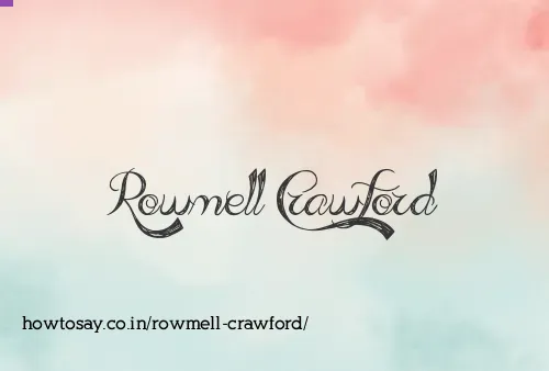 Rowmell Crawford