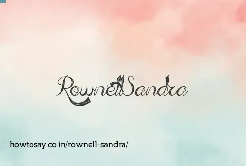 Rownell Sandra