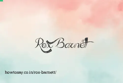Rox Barnett