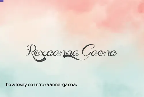 Roxaanna Gaona