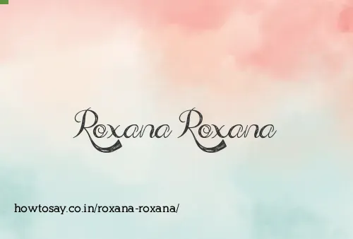 Roxana Roxana