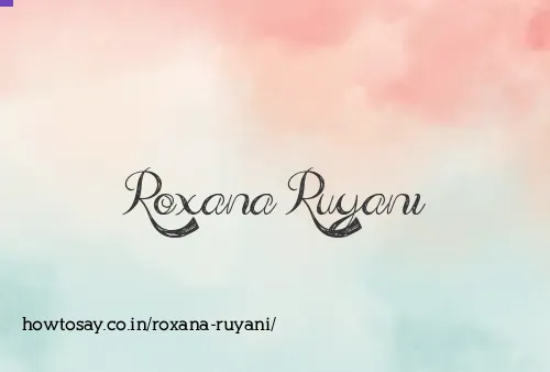 Roxana Ruyani