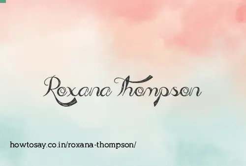 Roxana Thompson
