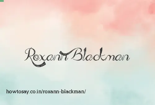 Roxann Blackman