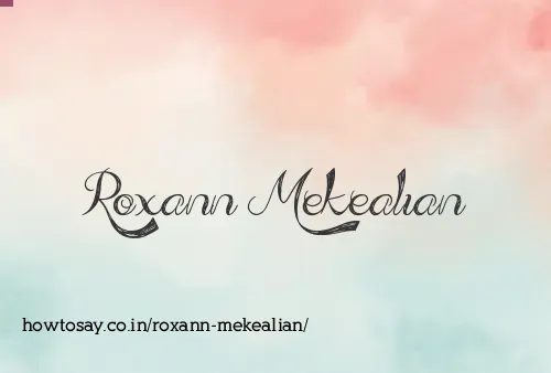 Roxann Mekealian