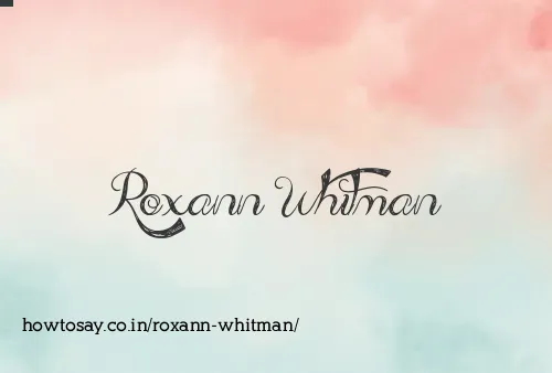 Roxann Whitman