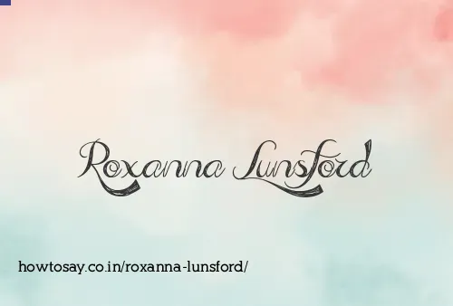Roxanna Lunsford