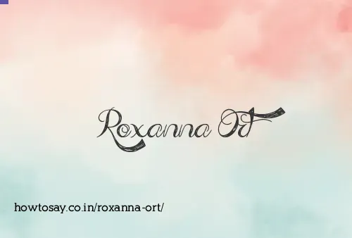 Roxanna Ort