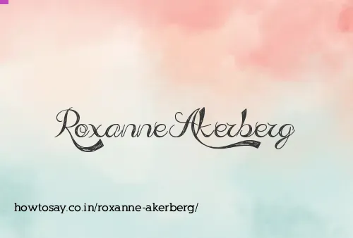 Roxanne Akerberg