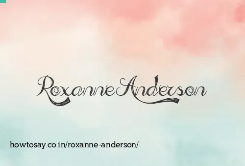 Roxanne Anderson