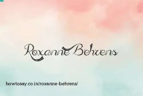 Roxanne Behrens